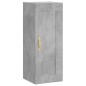 vidaXL Aparador de madera contrachapada gris hormigón 34,5x34x180 cm vidaXL Aparador de madera contrachapada gris hormigón 34,5x34x180 cm