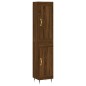vidaXL Aparador alto madera contrachapada roble marrón 34,5x34x180 cm vidaXL Aparador alto madera contrachapada roble marrón 34,5x34x180 cm