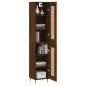 vidaXL Aparador alto madera contrachapada roble marrón 34,5x34x180 cm vidaXL Aparador alto madera contrachapada roble marrón 34,5x34x180 cm