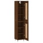 vidaXL Aparador alto madera contrachapada roble marrón 34,5x34x180 cm vidaXL Aparador alto madera contrachapada roble marrón 34,5x34x180 cm