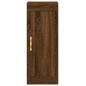 vidaXL Aparador alto madera contrachapada roble marrón 34,5x34x180 cm vidaXL Aparador alto madera contrachapada roble marrón 34,5x34x180 cm