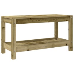 vidaXL Banco de jardín de madera maciza de pino 82,5x35x45 cm