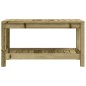 vidaXL Banco de jardín de madera maciza de pino 82,5x35x45 cm