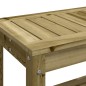 vidaXL Banco de jardín de madera maciza de pino 82,5x35x45 cm
