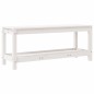 vidaXL Banco de jardín madera maciza de pino blanco 108x35x45 cm