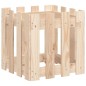 vidaXL Jardinera con diseño de valla madera maciza de pino 40x40x40 cm vidaXL Jardinera con diseño de valla madera maciza de pino 40x40x40 cm