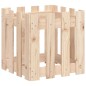 vidaXL Jardinera con diseño de valla madera maciza de pino 40x40x40 cm vidaXL Jardinera con diseño de valla madera maciza de pino 40x40x40 cm