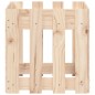 vidaXL Jardinera con diseño de valla madera maciza de pino 40x40x40 cm vidaXL Jardinera con diseño de valla madera maciza de pino 40x40x40 cm