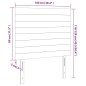 vidaXL Cabecero con luces LED tela gris claro 100x5x118/128 cm vidaXL Cabecero con luces LED tela gris claro 100x5x118/128 cm