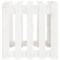 vidaXL Jardinera diseño de valla madera maciza pino blanca 50x50x50 cm vidaXL Jardinera diseño de valla madera maciza pino blanca 50x50x50 cm