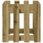 vidaXL Jardinera diseño de valla madera de pino impregnada 40x40x40 cm vidaXL Jardinera diseño de valla madera de pino impregnada 40x40x40 cm