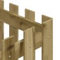 vidaXL Jardinera diseño de valla madera de pino impregnada 40x40x40 cm vidaXL Jardinera diseño de valla madera de pino impregnada 40x40x40 cm
