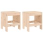 vidaXL Mesa y sillas de jardín 3 piezas madera maciza de pino
