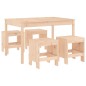 vidaXL Juego de comedor de jardín 5 piezas madera maciza de pino vidaXL Juego de comedor de jardín 5 piezas madera maciza de pino