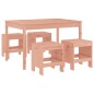 vidaXL Juego de comedor para jardín 5 pzas madera maciza Douglas vidaXL Juego de comedor para jardín 5 pzas madera maciza Douglas