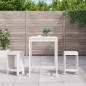 vidaXL Set de mesa y taburetes altos jardín 3 pzas madera pino blanco vidaXL Set de mesa y taburetes altos jardín 3 pzas madera pino blanco