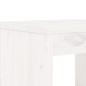 vidaXL Set de mesa y taburetes altos jardín 3 pzas madera pino blanco vidaXL Set de mesa y taburetes altos jardín 3 pzas madera pino blanco