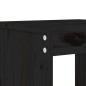 vidaXL Set de mesa y taburetes altos jardín 7 piezas madera pino negro vidaXL Set de mesa y taburetes altos jardín 7 piezas madera pino negro