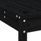 vidaXL Set de mesa y taburetes altos jardín 7 piezas madera pino negro vidaXL Set de mesa y taburetes altos jardín 7 piezas madera pino negro