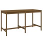 vidaXL Mesa y taburetes altos de jardín 9 pzas madera pino marrón miel vidaXL Mesa y taburetes altos de jardín 9 pzas madera pino marrón miel