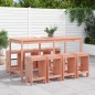vidaXL Juego de muebles de jardín 9 pzas madera maciza abeto Douglas vidaXL Juego de muebles de jardín 9 pzas madera maciza abeto Douglas
