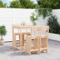 vidaXL Set de mesa y taburetes altos jardín 5 pzas madera maciza pino vidaXL Set de mesa y taburetes altos jardín 5 pzas madera maciza pino