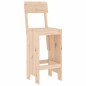 vidaXL Set de mesa y taburetes altos jardín 5 pzas madera maciza pino vidaXL Set de mesa y taburetes altos jardín 5 pzas madera maciza pino