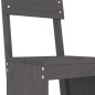 vidaXL Set de mesa y taburetes altos jardín 5 piezas madera pino gris vidaXL Set de mesa y taburetes altos jardín 5 piezas madera pino gris