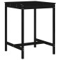 vidaXL Set de mesa y taburetes altos jardín 3 pzas madera pino negro vidaXL Set de mesa y taburetes altos jardín 3 pzas madera pino negro