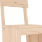 vidaXL Set de mesa y taburetes altos jardín 7 pzas madera maciza pino vidaXL Set de mesa y taburetes altos jardín 7 pzas madera maciza pino