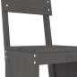 vidaXL Set de mesa y taburetes altos jardín 7 piezas madera pino gris vidaXL Set de mesa y taburetes altos jardín 7 piezas madera pino gris