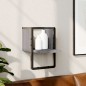 vidaXL Estante de pared con barra gris Sonoma 20x25x30 cm vidaXL Estante de pared con barra gris Sonoma 20x25x30 cm