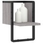 vidaXL Estante de pared con barra gris Sonoma 20x25x30 cm vidaXL Estante de pared con barra gris Sonoma 20x25x30 cm