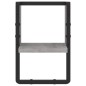 vidaXL Estante de pared con barra gris Sonoma 20x25x30 cm vidaXL Estante de pared con barra gris Sonoma 20x25x30 cm