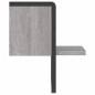 vidaXL Estante de pared con barra gris Sonoma 20x25x30 cm vidaXL Estante de pared con barra gris Sonoma 20x25x30 cm