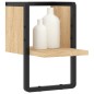 vidaXL Estante de pared con barra roble Sonoma 20x25x30 cm vidaXL Estante de pared con barra roble Sonoma 20x25x30 cm