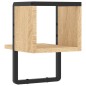 vidaXL Estante de pared con barra roble Sonoma 20x25x30 cm vidaXL Estante de pared con barra roble Sonoma 20x25x30 cm