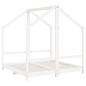 vidaXL Estructura de cama para niños madera de pino blanco 2x(70x140) vidaXL Estructura de cama para niños madera de pino blanco 2x(70x140)