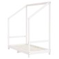 vidaXL Estructura de cama para niños madera de pino blanco 2x(70x140) vidaXL Estructura de cama para niños madera de pino blanco 2x(70x140)