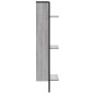 vidaXL Estantería de pared 3 niveles madera gris Sonoma 30x25x100 cm vidaXL Estantería de pared 3 niveles madera gris Sonoma 30x25x100 cm