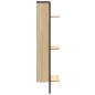 vidaXL Estantería de pared 3 niveles madera roble Sonoma 30x25x100 cm vidaXL Estantería de pared 3 niveles madera roble Sonoma 30x25x100 cm