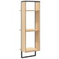 vidaXL Estantería de pared 3 niveles madera roble Sonoma 30x25x100 cm vidaXL Estantería de pared 3 niveles madera roble Sonoma 30x25x100 cm