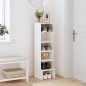 vidaXL Mueble zapatero de madera maciza de pino blanco 28x30x104 cm vidaXL Mueble zapatero de madera maciza de pino blanco 28x30x104 cm