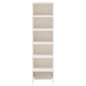 vidaXL Mueble zapatero de madera maciza de pino blanco 28x30x104 cm vidaXL Mueble zapatero de madera maciza de pino blanco 28x30x104 cm