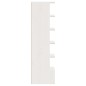 vidaXL Mueble zapatero de madera maciza de pino blanco 28x30x104 cm vidaXL Mueble zapatero de madera maciza de pino blanco 28x30x104 cm