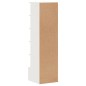 vidaXL Mueble zapatero de madera maciza de pino blanco 28x30x104 cm vidaXL Mueble zapatero de madera maciza de pino blanco 28x30x104 cm