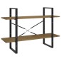 vidaXL Estantería de 2 niveles madera maciza de pino 100x30x70 cm vidaXL Estantería de 2 niveles madera maciza de pino 100x30x70 cm
