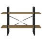 vidaXL Estantería de 2 niveles madera maciza de pino 100x30x70 cm vidaXL Estantería de 2 niveles madera maciza de pino 100x30x70 cm