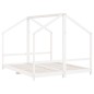 vidaXL Estructura de cama para niños madera pino blanco 2x(80x200) cm vidaXL Estructura de cama para niños madera pino blanco 2x(80x200) cm