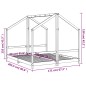 vidaXL Estructura de cama para niños madera pino blanco 2x(80x200) cm vidaXL Estructura de cama para niños madera pino blanco 2x(80x200) cm